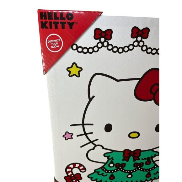 NEW Hello Kitty Wall Art Christmas 11x14 Happy Holidays Christmas Tree Festive - Picture 3 of 6